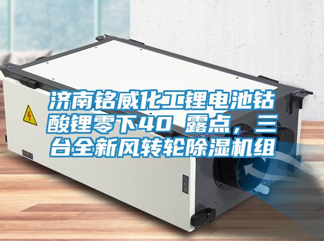 濟(jì)南銘威化工鋰電池鈷酸鋰零下40℃露點(diǎn)，三臺(tái)全新風(fēng)轉(zhuǎn)輪除濕機(jī)組