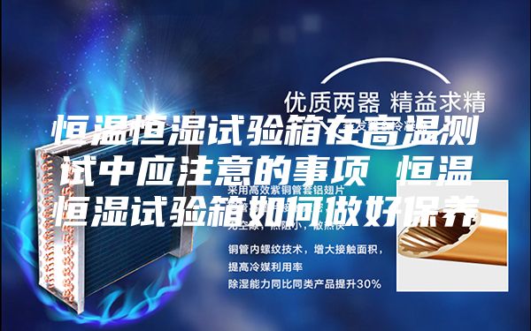 恒溫恒濕試驗箱在高溫測試中應(yīng)注意的事項 恒溫恒濕試驗箱如何做好保養(yǎng)